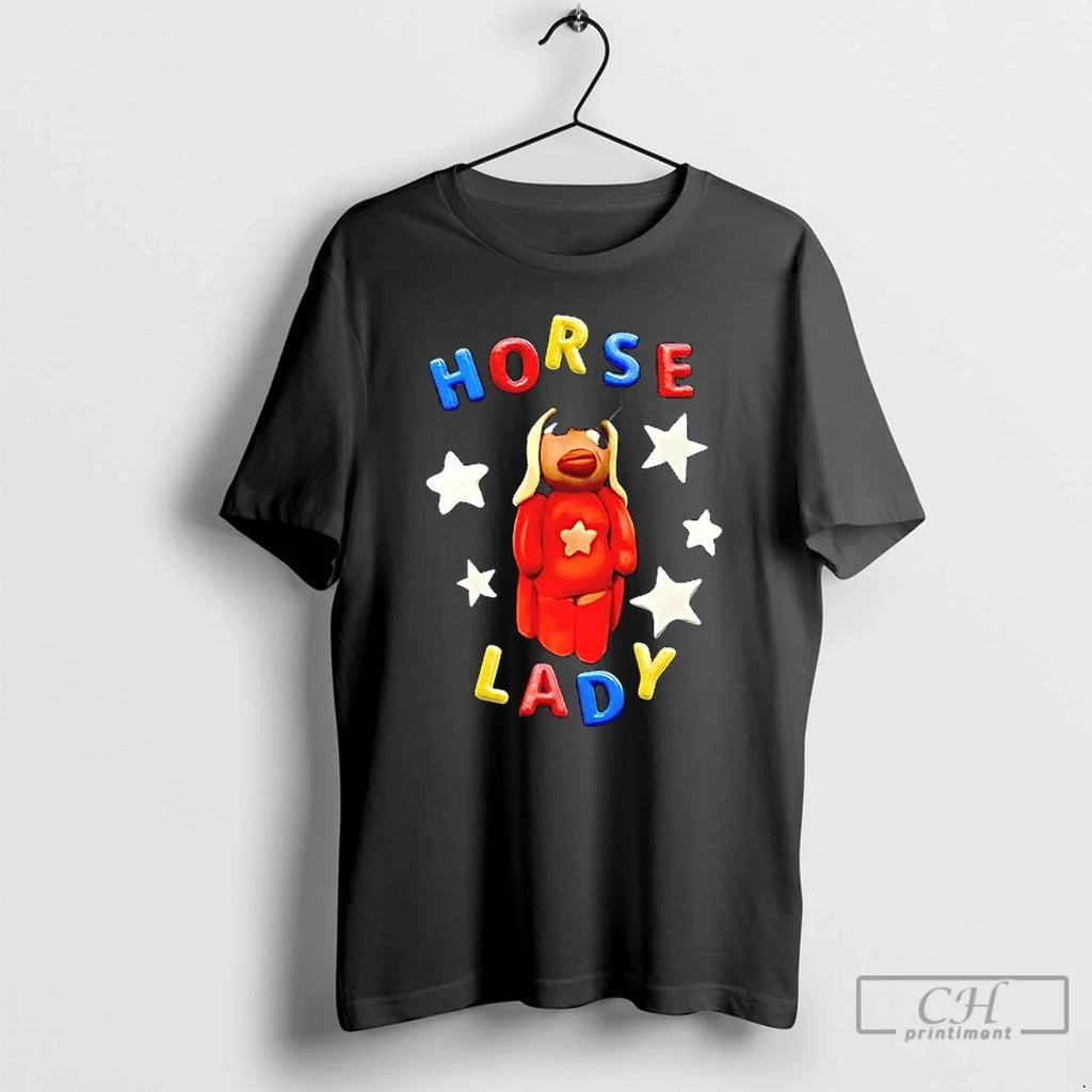 Premium Horse Lady Enzyme Washed Ceramic And Classic - Adult & Kids T-Shirts, Sweatshirts & Hoodies apparel design preview 1