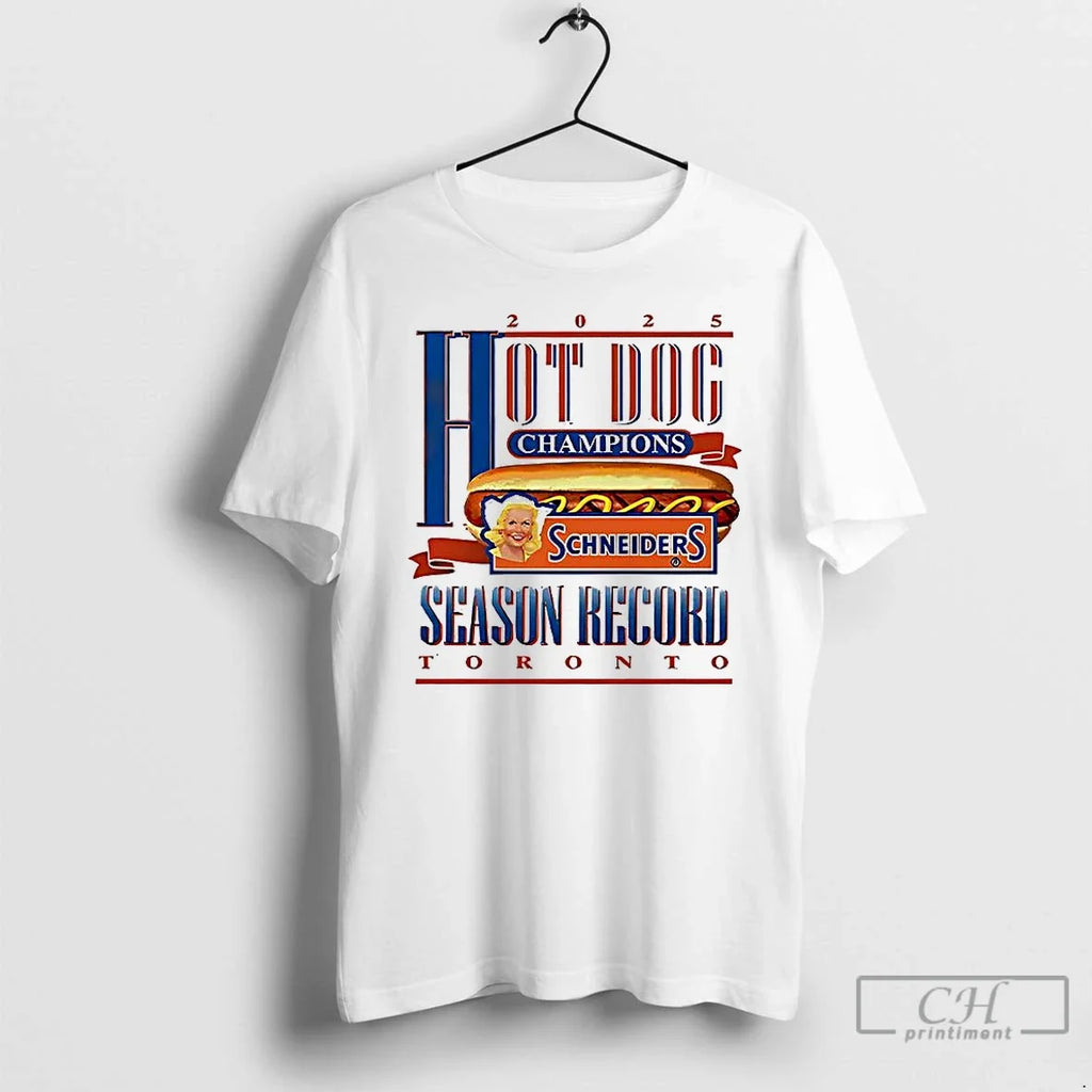Premium Hot Dog Champions Schneiders Season Record - Adult & Kids T-Shirts, Sweatshirts & Hoodies apparel design preview 1