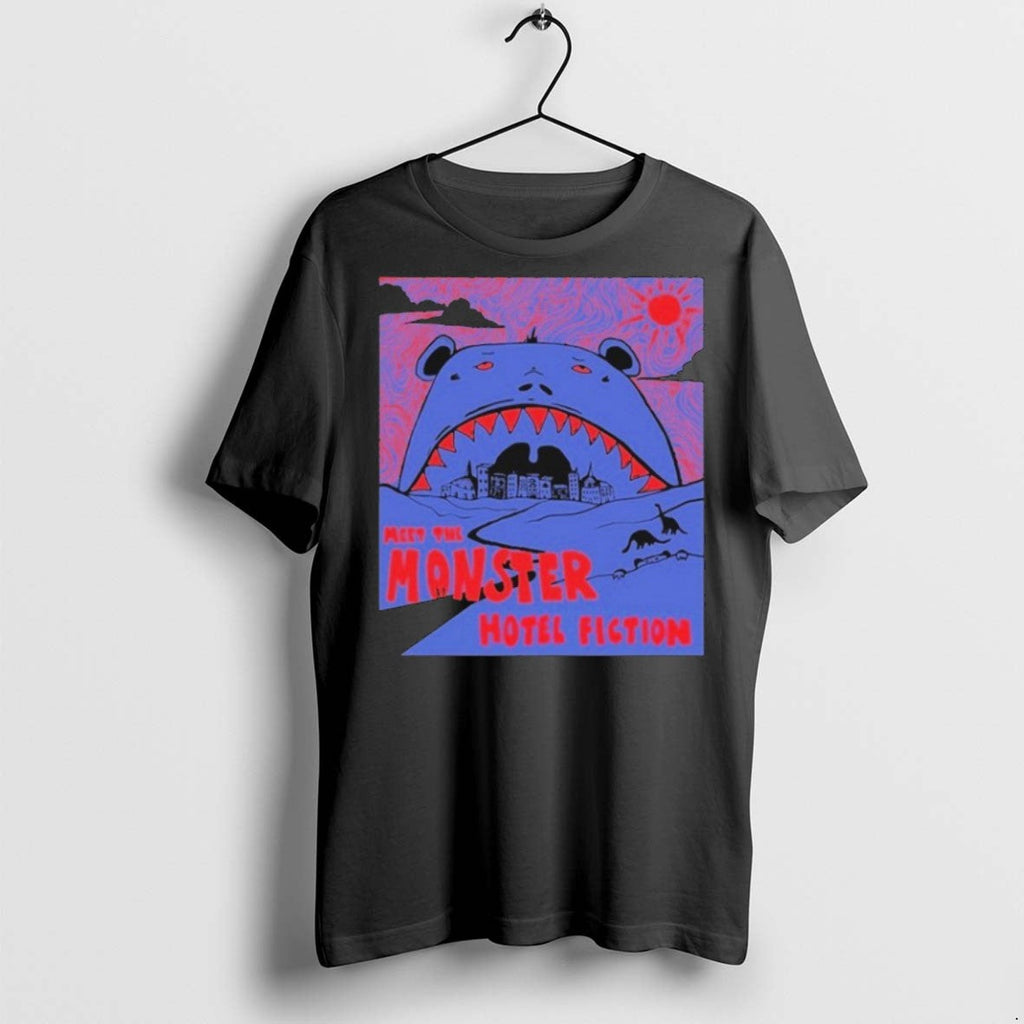 Premium Hotel Fiction Meet The Monster - Adult & Kids T-Shirts, Sweatshirts & Hoodies apparel design preview 1