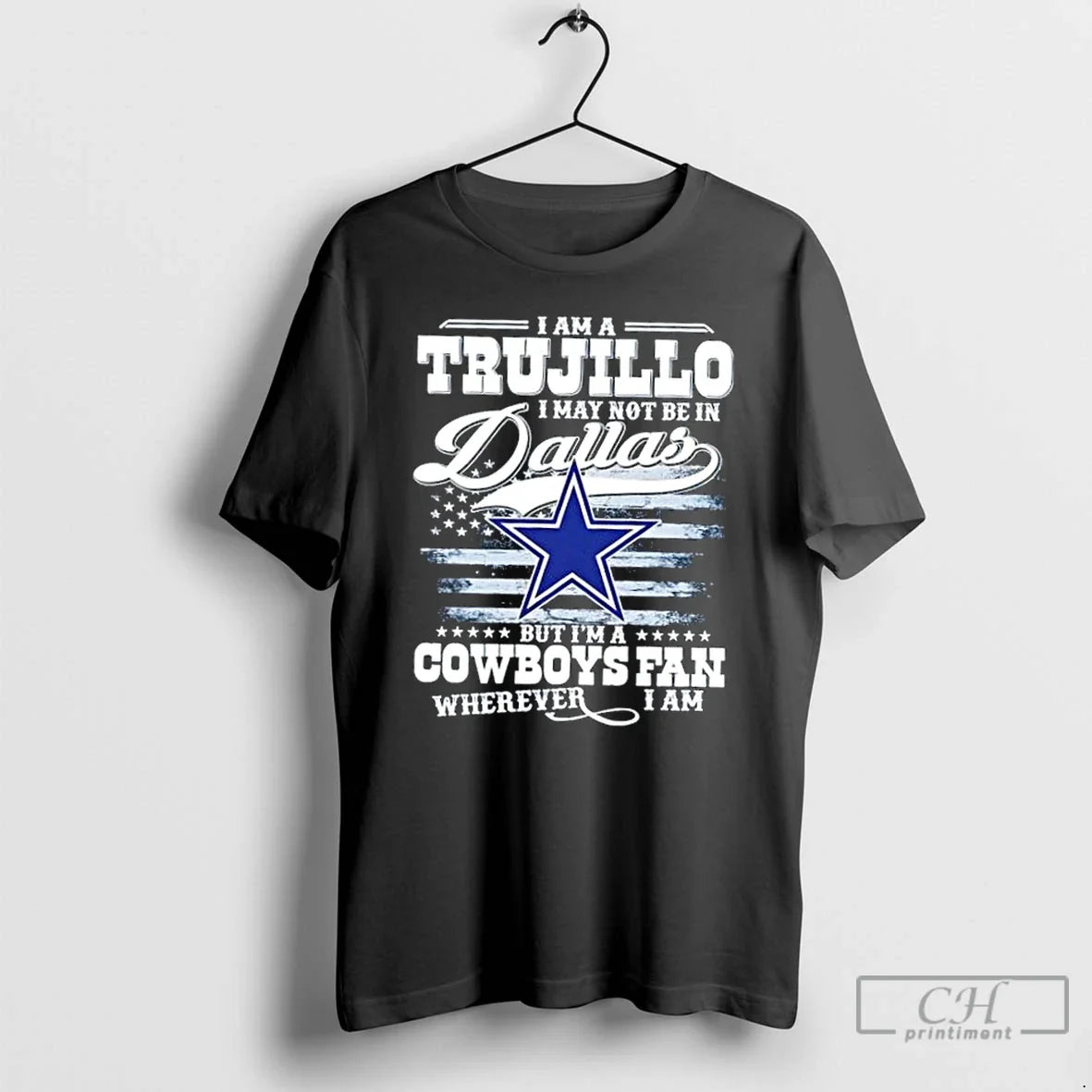 Premium I Am A Trujillo May Not Be In Dallas But Im - Adult & Kids T-Shirts, Sweatshirts & Hoodies apparel design preview 1
