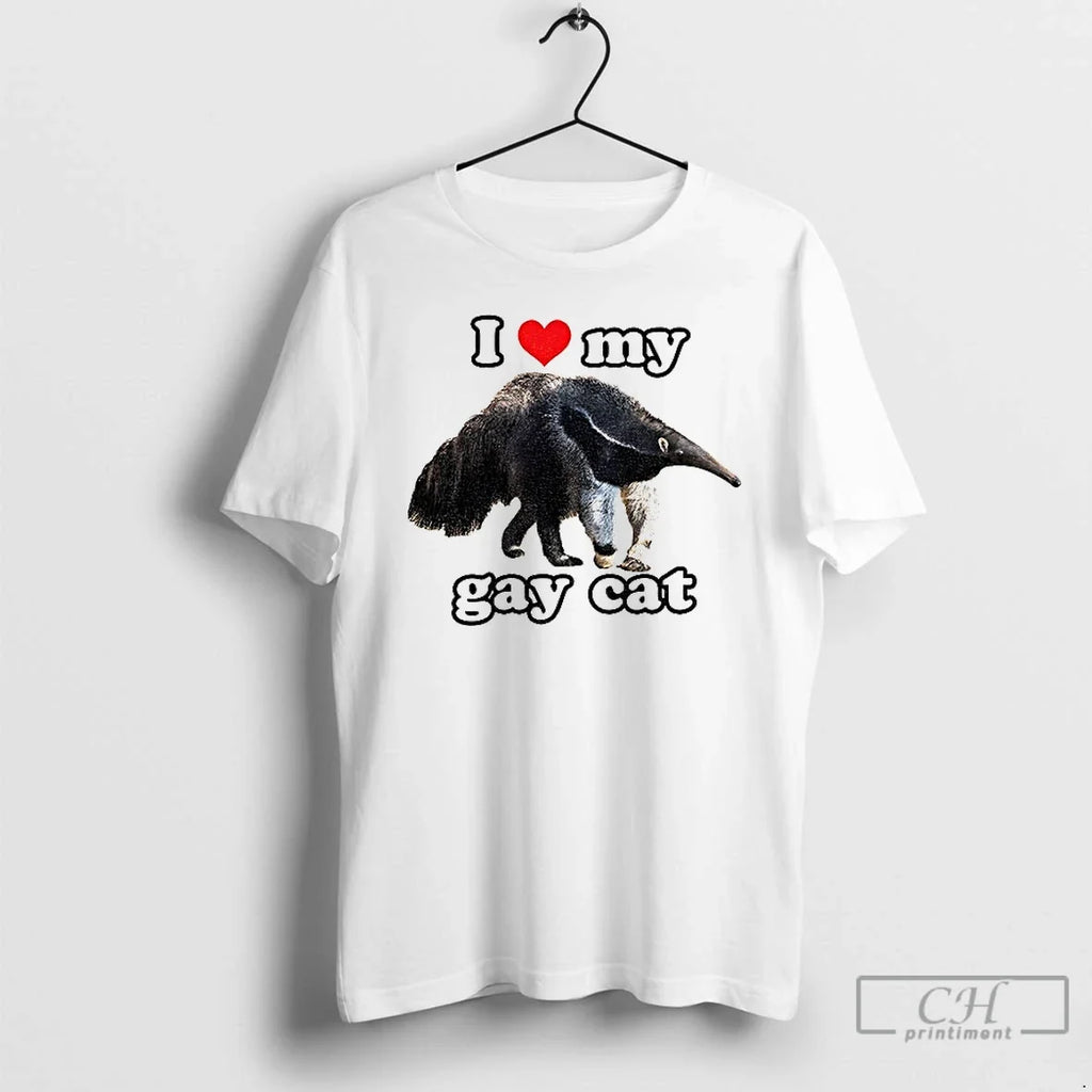 Premium I Love Gay Cat - Adult & Kids T-Shirts, Sweatshirts & Hoodies apparel design preview 1