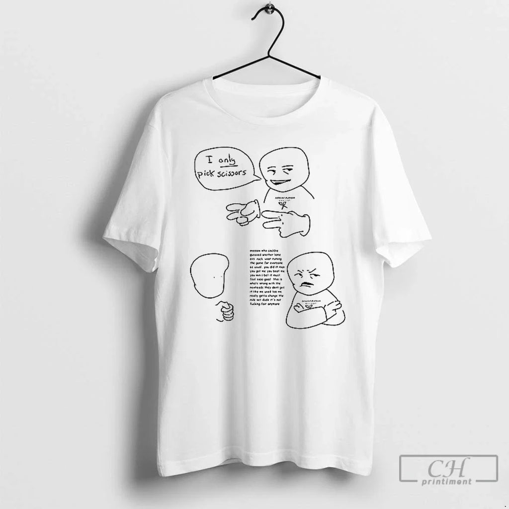 Premium I Only Pick Scissors Rock Paper Meme Ceramic - Adult & Kids T-Shirts, Sweatshirts & Hoodies apparel design preview 1