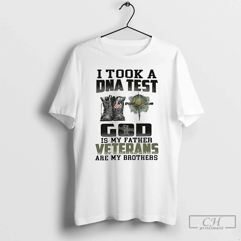 Premium I Took A Dna Test God Is My Father Veterans - Adult & Kids T-Shirts, Sweatshirts & Hoodies apparel design preview 1