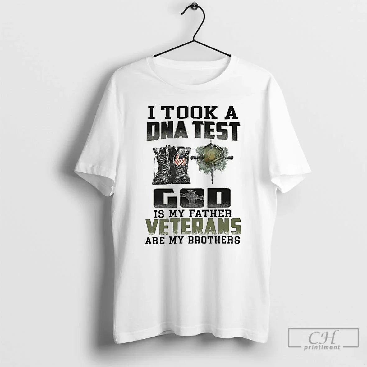 Premium I Took A Dna Test God Is My Father Veterans - Adult & Kids T-Shirts, Sweatshirts & Hoodies apparel design preview 1