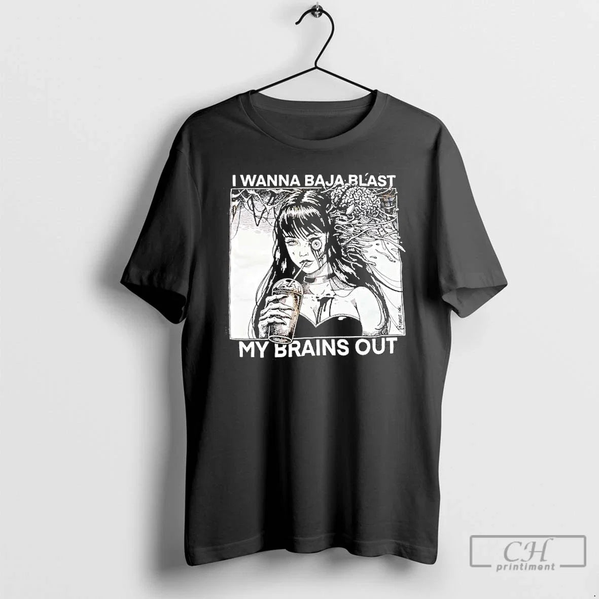 Premium I Wanna Baja Blast My Brains Out Graphic - Adult & Kids T-Shirts, Sweatshirts & Hoodies apparel design preview 1