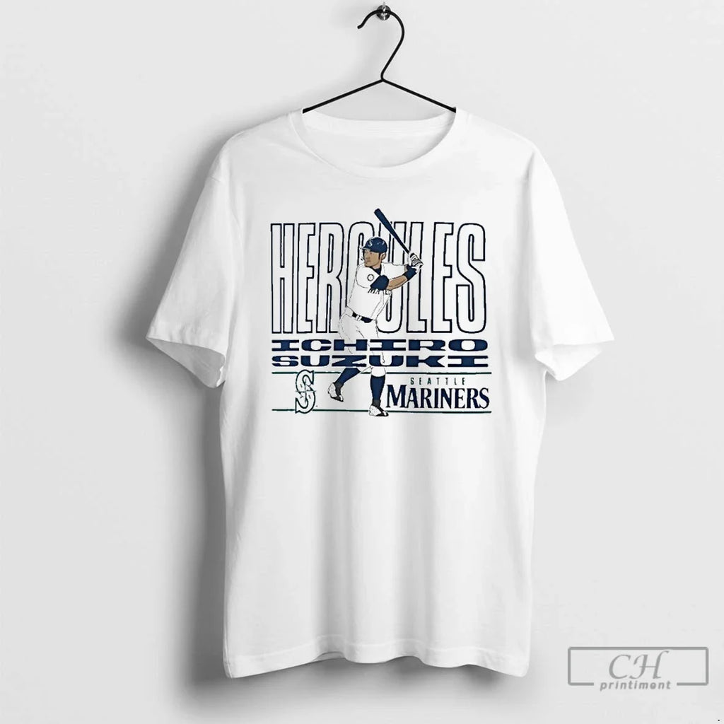 Premium Ichiro Suzuki Seattle Mariners Cooperstown - Adult & Kids T-Shirts, Sweatshirts & Hoodies apparel design preview 1