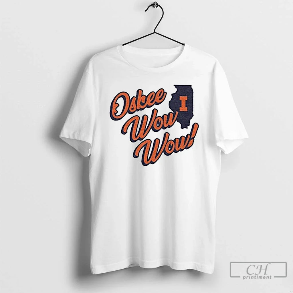 Premium Illinois Fighting Illini Oskee Wow - Adult & Kids T-Shirts, Sweatshirts & Hoodies apparel design preview 1