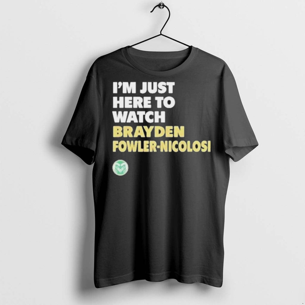 Premium Im Just Here To Watch Brayden Fowler Nicolosi - Adult & Kids T-Shirts, Sweatshirts & Hoodies apparel design preview 1