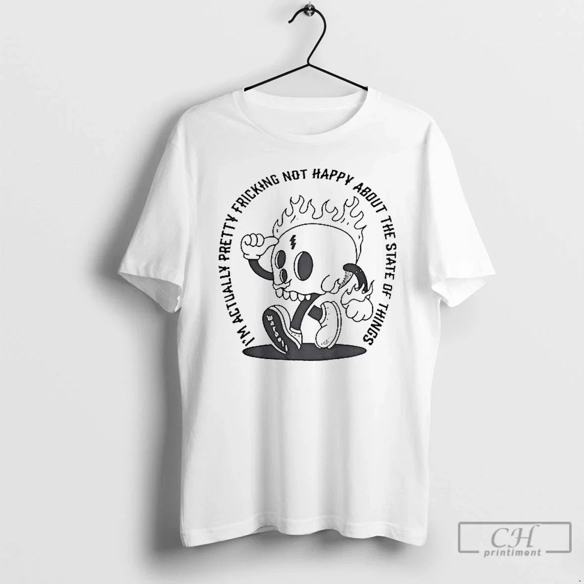 Premium Im Actually Pretty Fricking Not Happy About - Adult & Kids T-Shirts, Sweatshirts & Hoodies apparel design preview 1