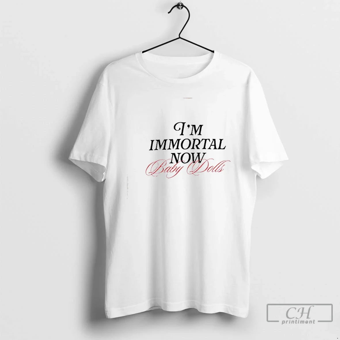 Premium Im Mortal Now Baby Dolls - Adult & Kids T-Shirts, Sweatshirts & Hoodies apparel design preview 1