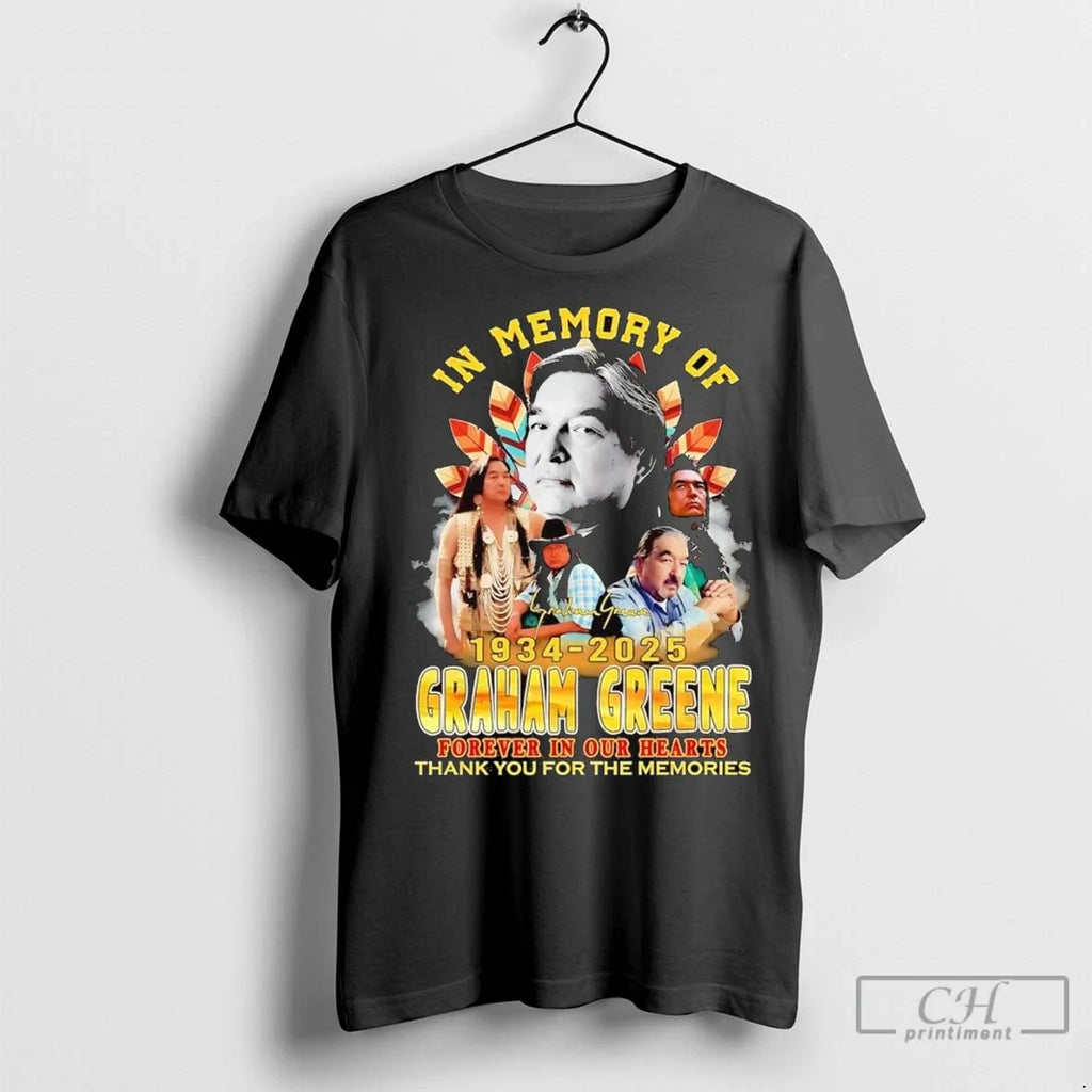 Premium In Memory Of Graham Greene 1934 2025 Forever - Adult & Kids T-Shirts, Sweatshirts & Hoodies apparel design preview 1