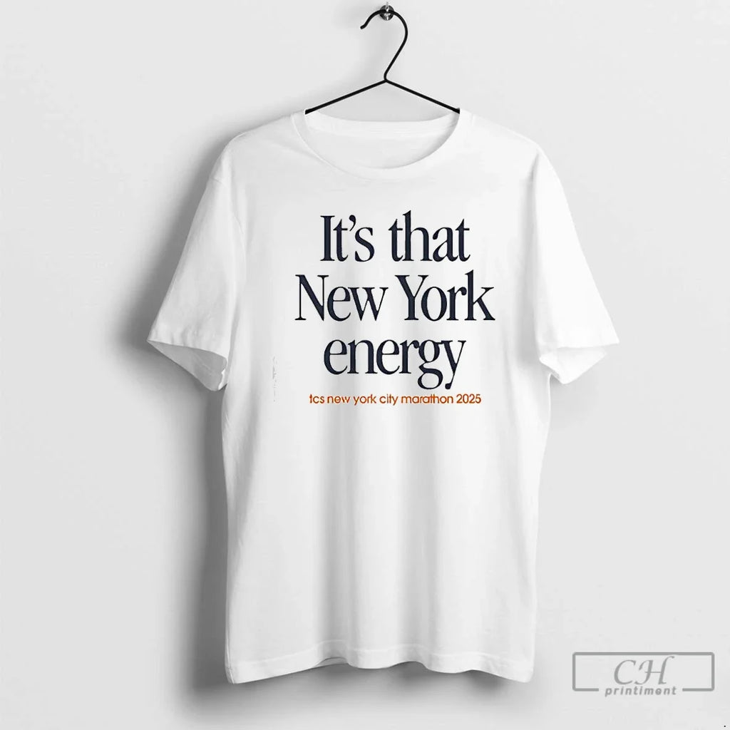 Premium Its That New York Energy Marathon - Adult & Kids T-Shirts, Sweatshirts & Hoodies apparel design preview 1