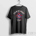 Premium Its In My Heart Chicago Cubs Baseball Lovers - Adult & Kids T-Shirts, Sweatshirts & Hoodies apparel design preview 1