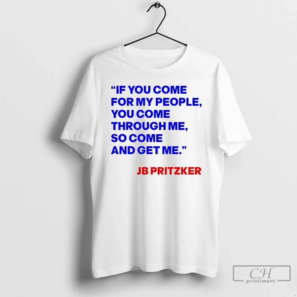 Premium J B Pritzker If You Come For My People - Adult & Kids T-Shirts, Sweatshirts & Hoodies apparel design preview 1