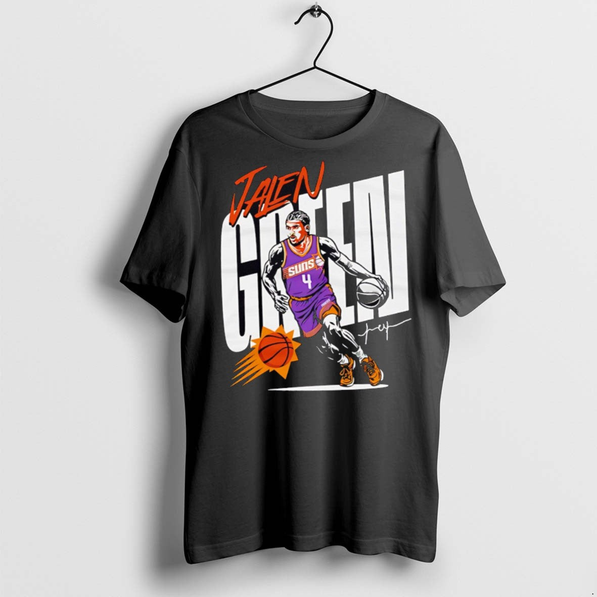 Premium Jalen Green Phoenix Suns Vector Player - Adult & Kids T-Shirts, Sweatshirts & Hoodies apparel design preview 1