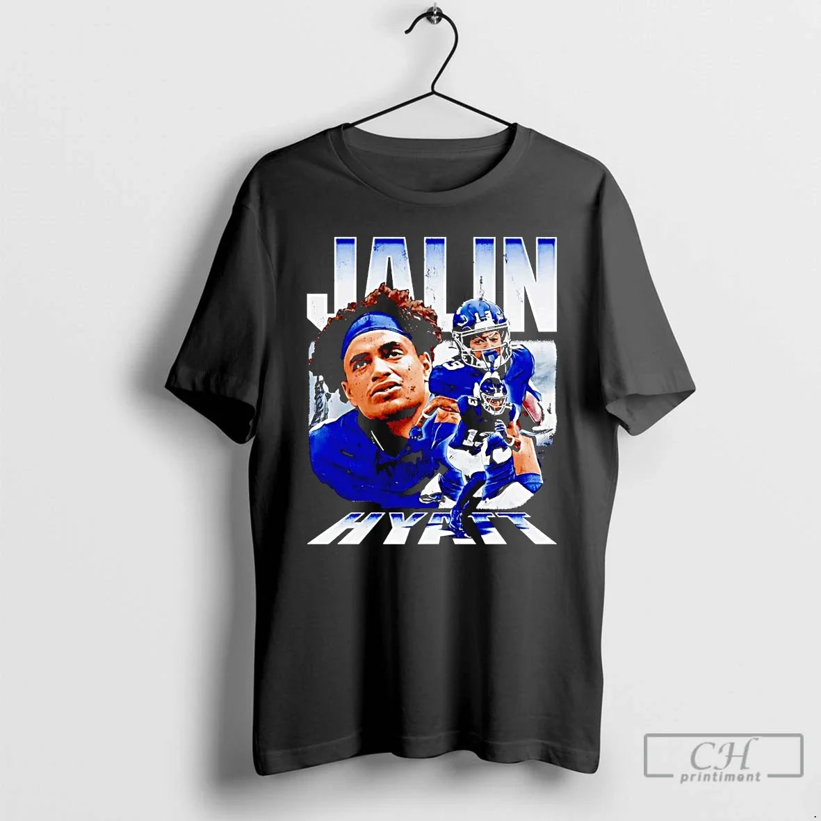 Premium Jalin Hyatt Triple Player New York Giants - Adult & Kids T-Shirts, Sweatshirts & Hoodies apparel design preview 1