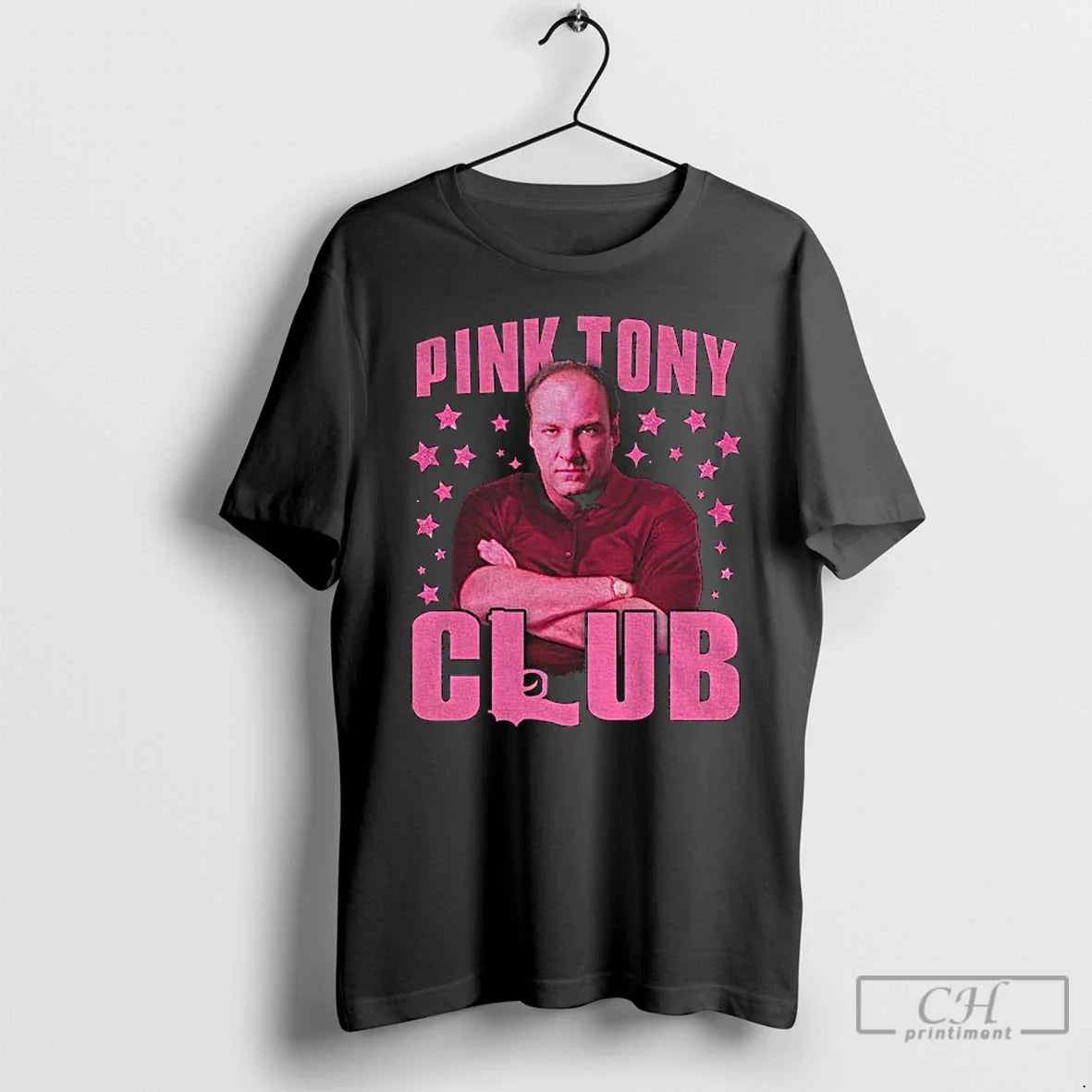 Premium James Gandolfini Tony Soprano Pink Club - Adult & Kids T-Shirts, Sweatshirts & Hoodies apparel design preview 1