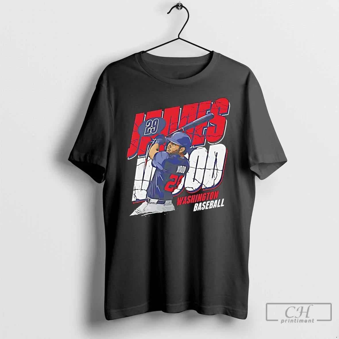 Premium James Wood Washington Nationals Number 29 - Adult & Kids T-Shirts, Sweatshirts & Hoodies apparel design preview 1