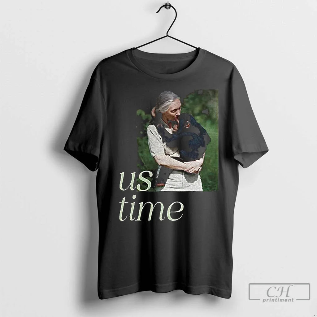 Premium Jane Goodall Chimp Us Time - Adult & Kids T-Shirts, Sweatshirts & Hoodies apparel design preview 1