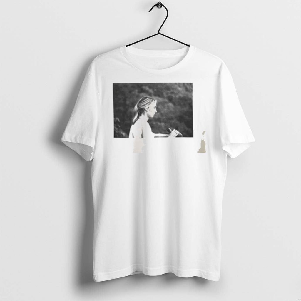 Premium Jane Goodall Profile Portrait Bw Contoured - Adult & Kids T-Shirts, Sweatshirts & Hoodies apparel design preview 1
