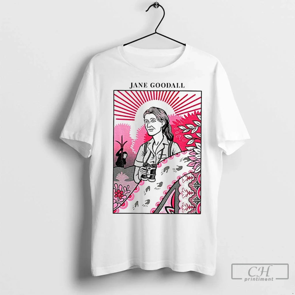 Premium Jane Goodall Tribute Wildlife Conservation - Adult & Kids T-Shirts, Sweatshirts & Hoodies apparel design preview 1