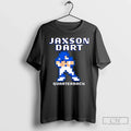 Premium Jaxson Dart Pixel Baller Quarterback New York - Adult & Kids T-Shirts, Sweatshirts & Hoodies apparel design preview 1