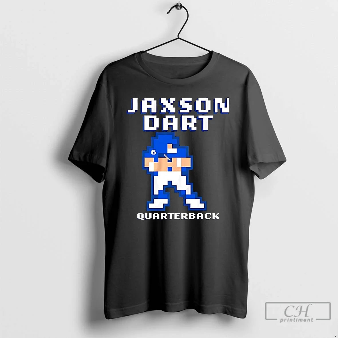Premium Jaxson Dart Pixel Baller Quarterback New York - Adult & Kids T-Shirts, Sweatshirts & Hoodies apparel design preview 1