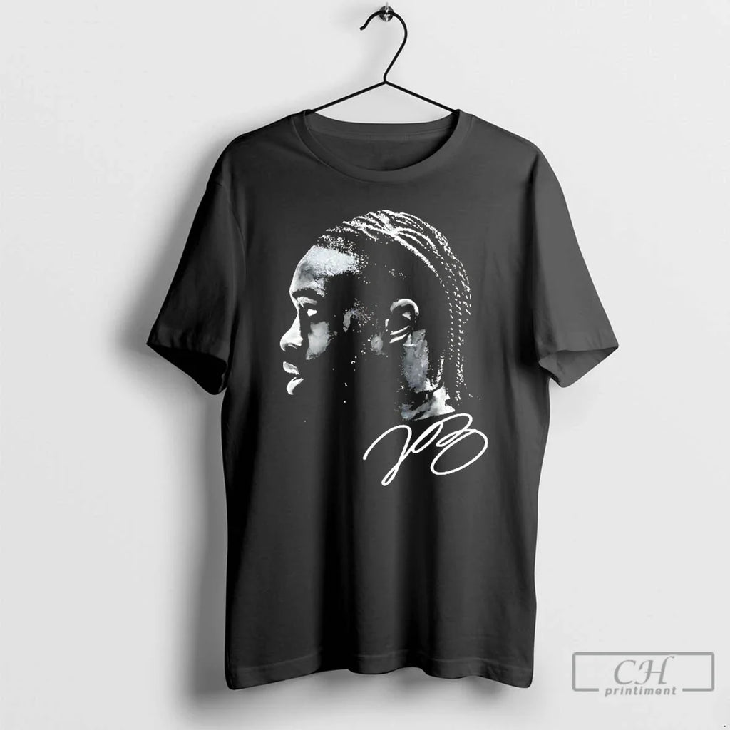 Premium Jaylen Brown Headshot Signature Celtics - Adult & Kids T-Shirts, Sweatshirts & Hoodies apparel design preview 1