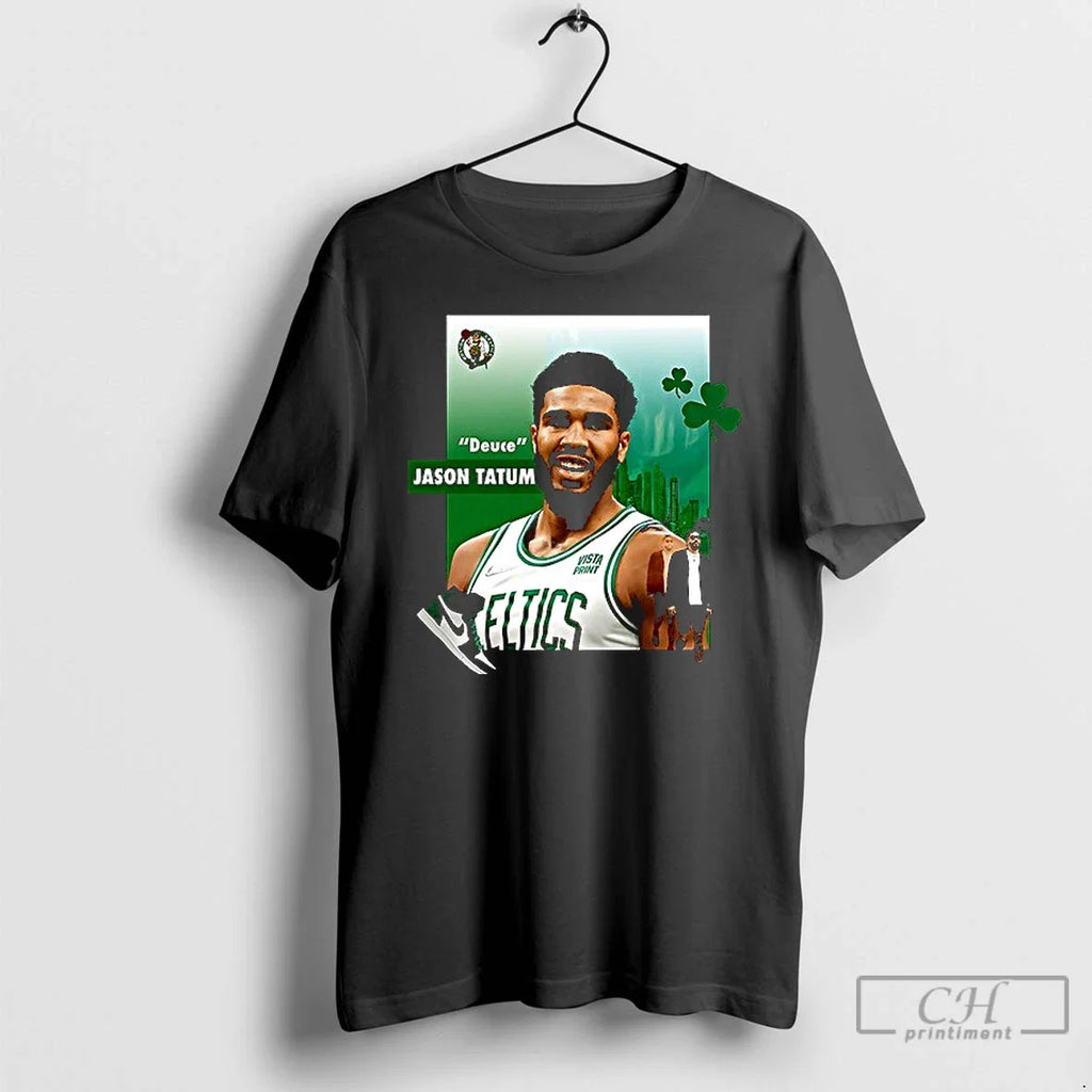 Premium Jayson Tatum Deuce Boston Celtics Collage - Adult & Kids T-Shirts, Sweatshirts & Hoodies apparel design preview 1