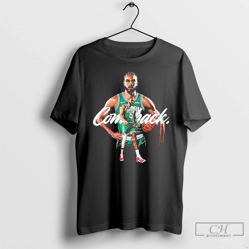 Premium Jayson Tatum Comeback Celtics - Adult & Kids T-Shirts, Sweatshirts & Hoodies apparel design preview 1