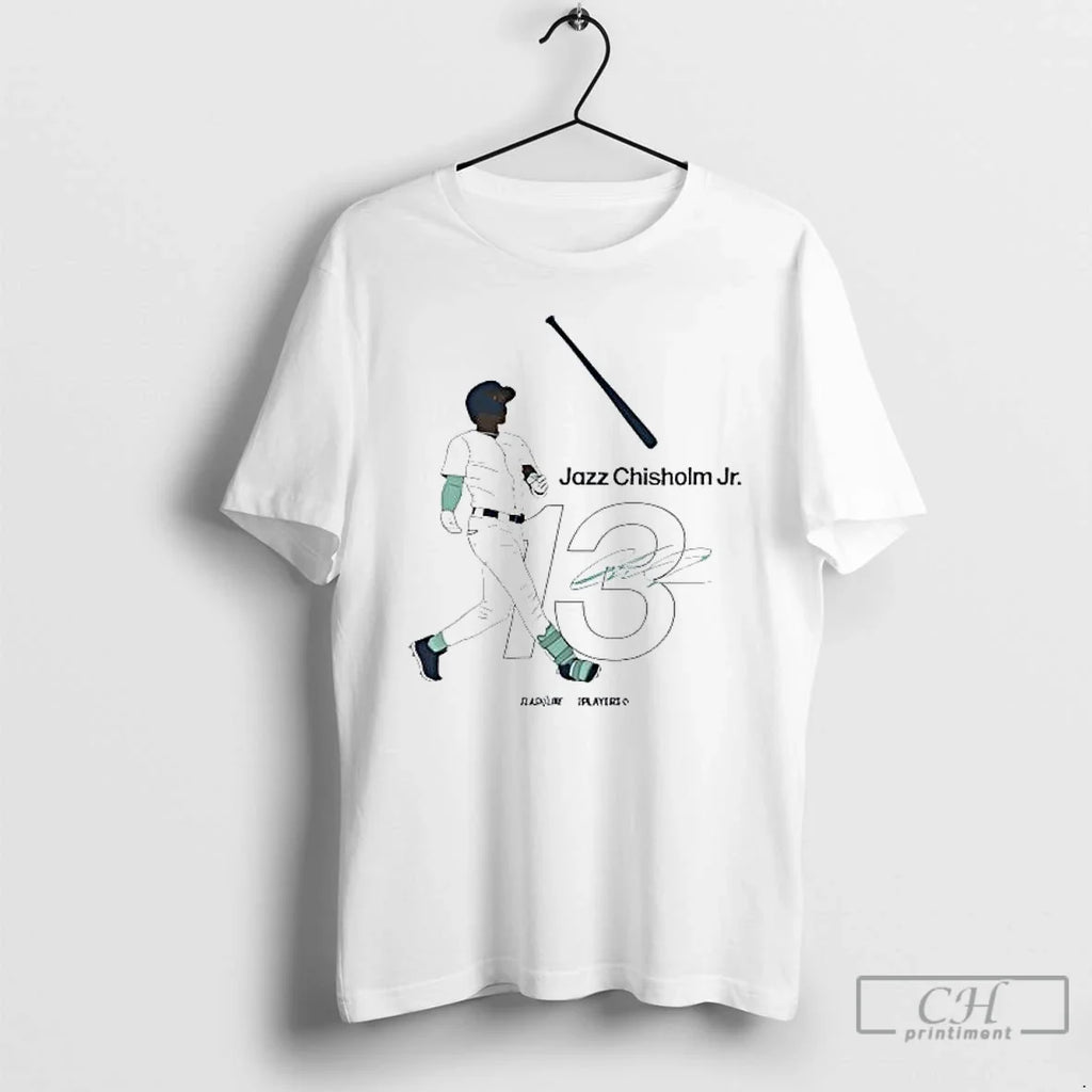 Premium Jazz Chisholm Jr Jersey Number 13 Graphic - Adult & Kids T-Shirts, Sweatshirts & Hoodies apparel design preview 1