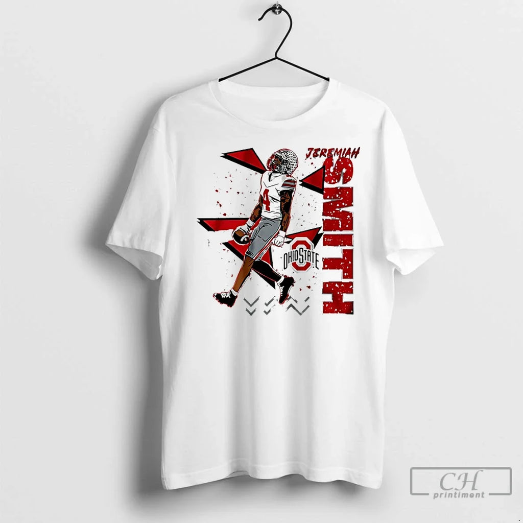 Premium Jeremiah Smith Ohio State Football 90s Style - Adult & Kids T-Shirts, Sweatshirts & Hoodies apparel design preview 1