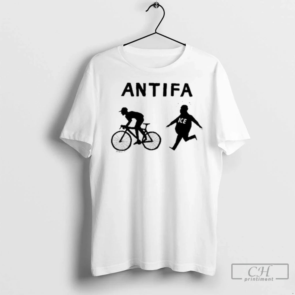 Premium Jesse Duquette Antifa Biker Ladies - Adult & Kids T-Shirts, Sweatshirts & Hoodies apparel design preview 1