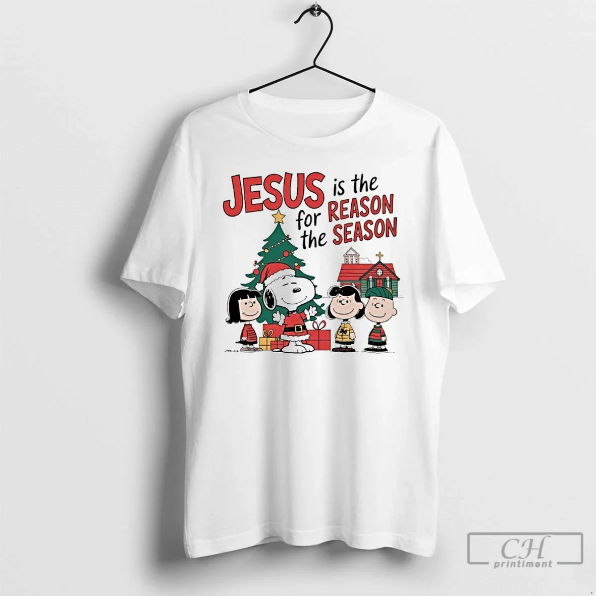 Premium Jesus Is The For Reason Season Peanuts - Adult & Kids T-Shirts, Sweatshirts & Hoodies apparel design preview 1