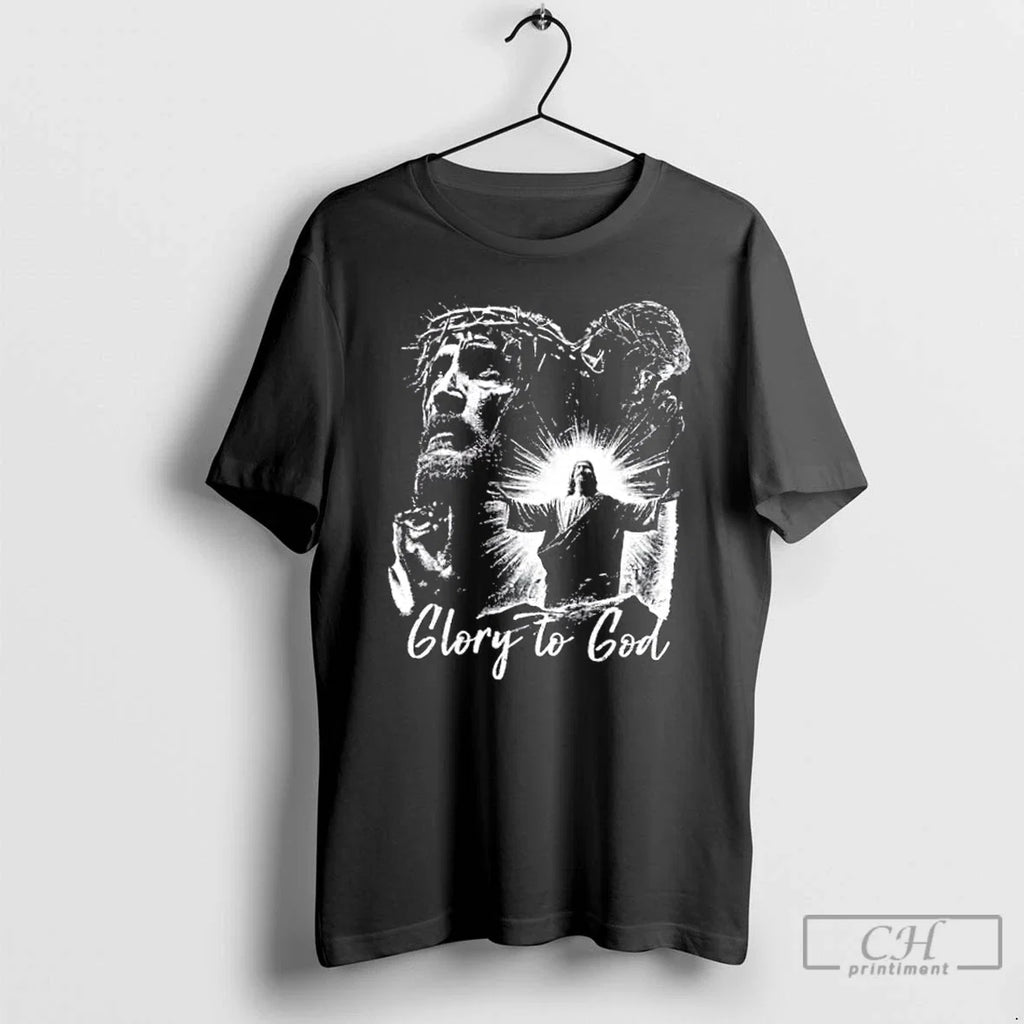 Premium Jesus Glory To God Retro - Adult & Kids T-Shirts, Sweatshirts & Hoodies apparel design preview 1