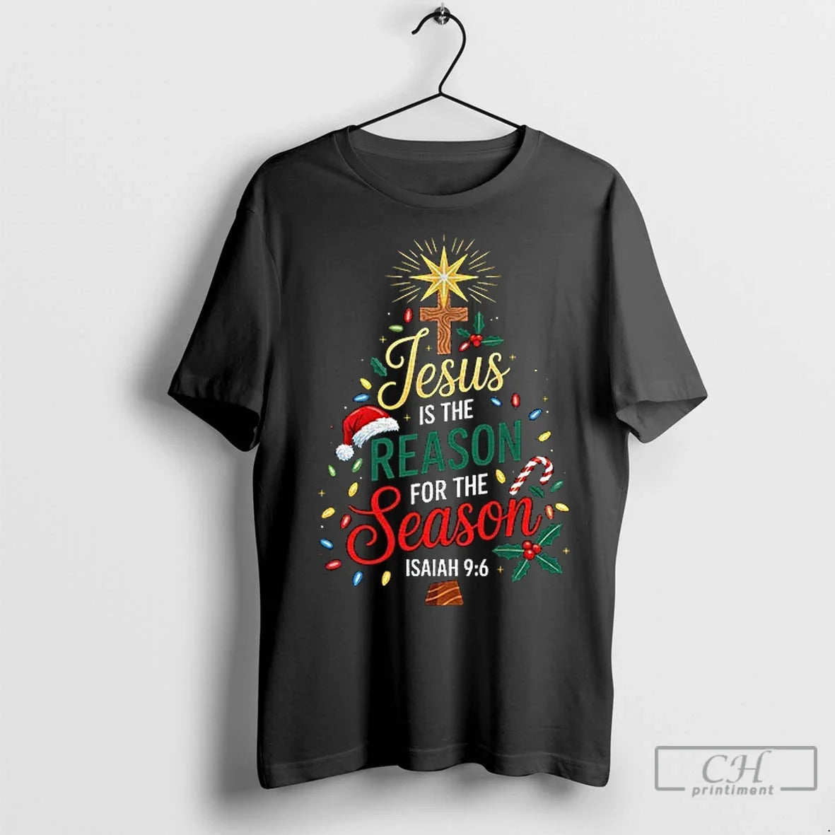 Premium Jesus Is The Reason For Season Merry - Adult & Kids T-Shirts, Sweatshirts & Hoodies apparel design preview 1