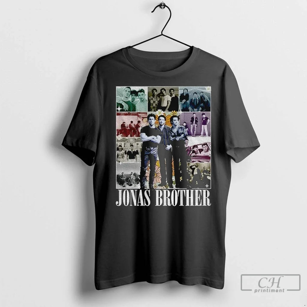 Premium Jonas Brothers Band Collage Graphic Eras Tour - Adult & Kids T-Shirts, Sweatshirts & Hoodies apparel design preview 1