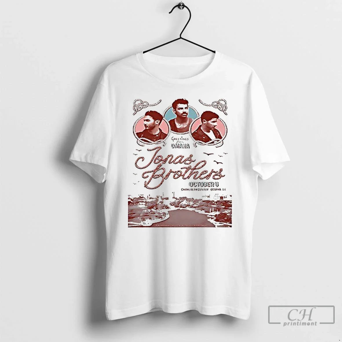Premium Jonas Brothers Omaha Nebraska Graphic - Adult & Kids T-Shirts, Sweatshirts & Hoodies apparel design preview 1
