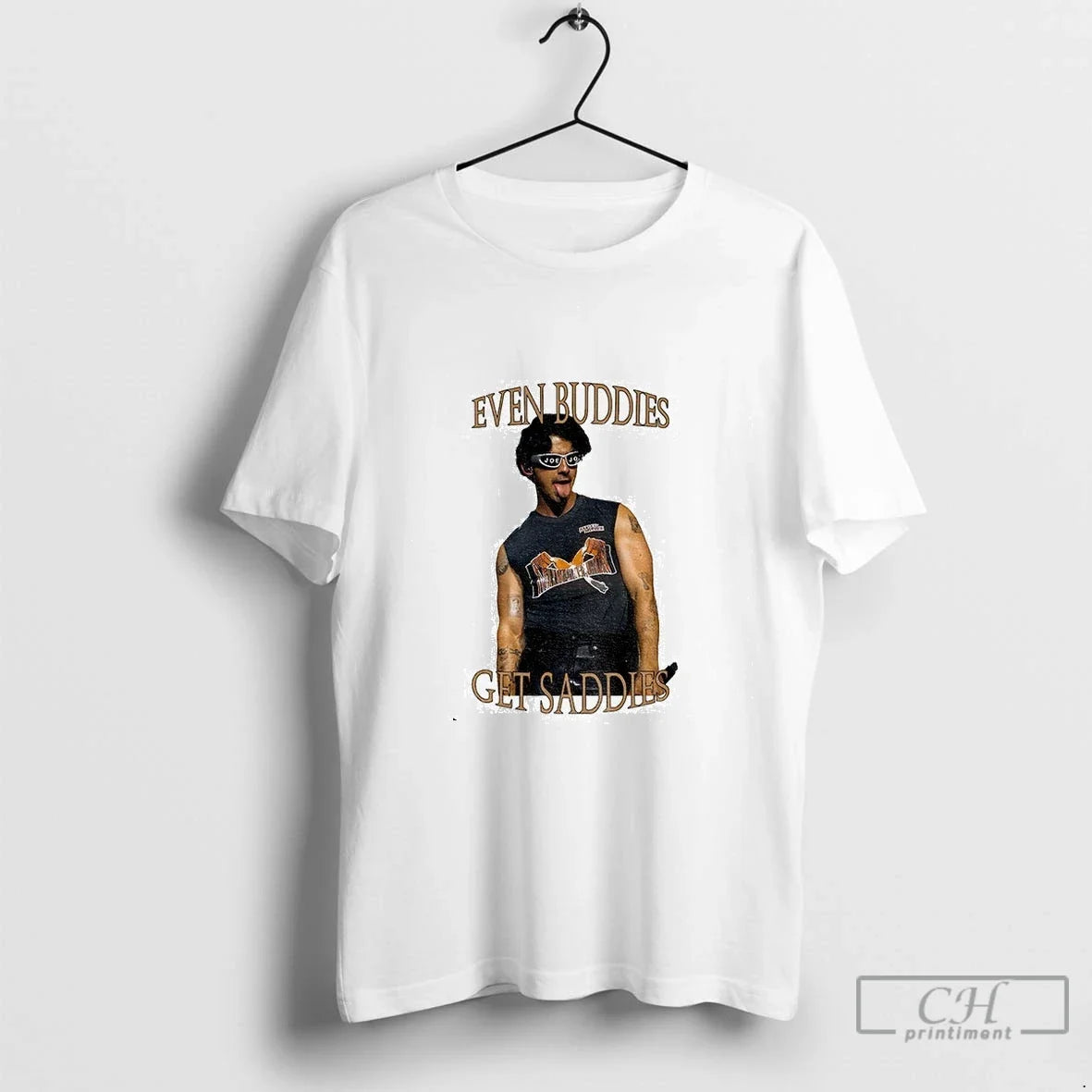 Premium Jonas Brothers Even Buddies Get Saddies - Adult & Kids T-Shirts, Sweatshirts & Hoodies apparel design preview 1