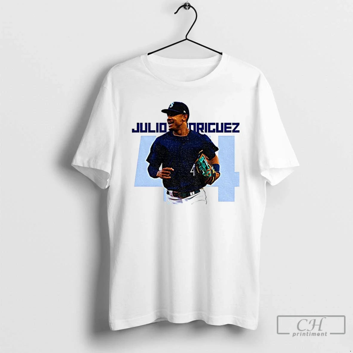 Premium Julio Rodriguez Seattle Mariners Mlb Baseball - Adult & Kids T-Shirts, Sweatshirts & Hoodies apparel design preview 1