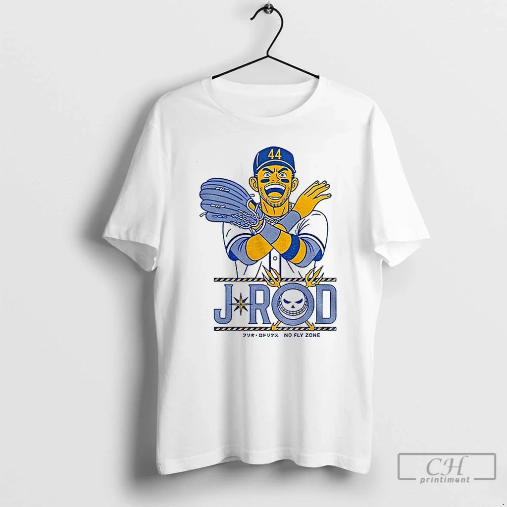 Premium Julio Rodriguez Seattle Mariners Mlb Baseball - Adult & Kids T-Shirts, Sweatshirts & Hoodies apparel design preview 1