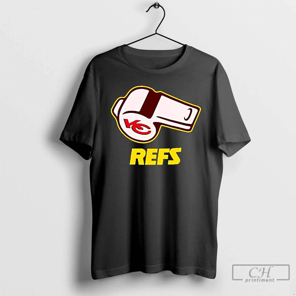 Premium Kansas City Chiefs Refs 12th Man Ornaments - Adult & Kids T-Shirts, Sweatshirts & Hoodies apparel design preview 1