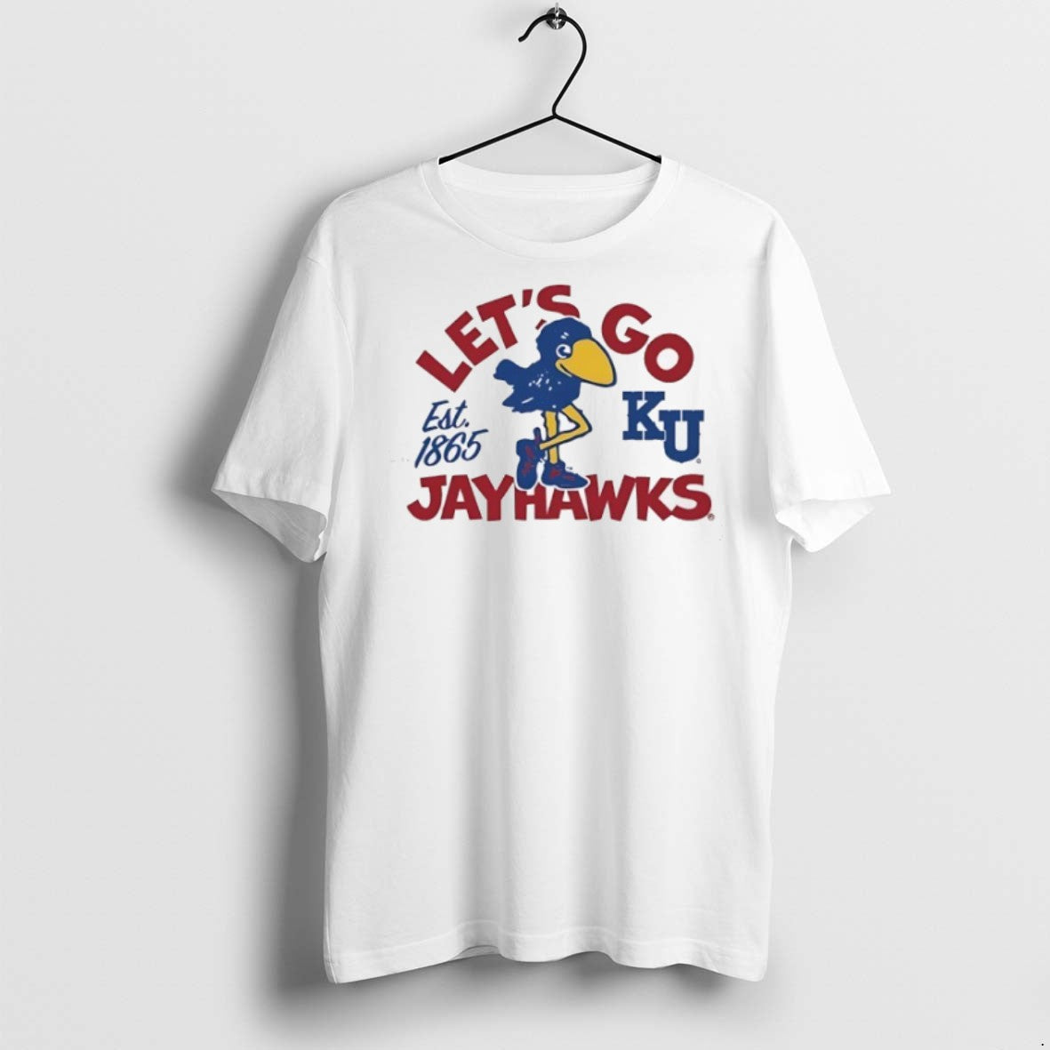 Premium Kansas Jayhawks Lets Go Est 1865 - Adult & Kids T-Shirts, Sweatshirts & Hoodies apparel design preview 1