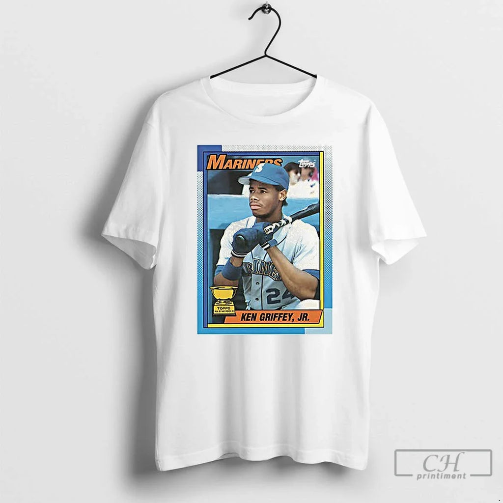 Premium Ken Griffey Jr Seattle Mariners 1900 Card - Adult & Kids T-Shirts, Sweatshirts & Hoodies apparel design preview 1