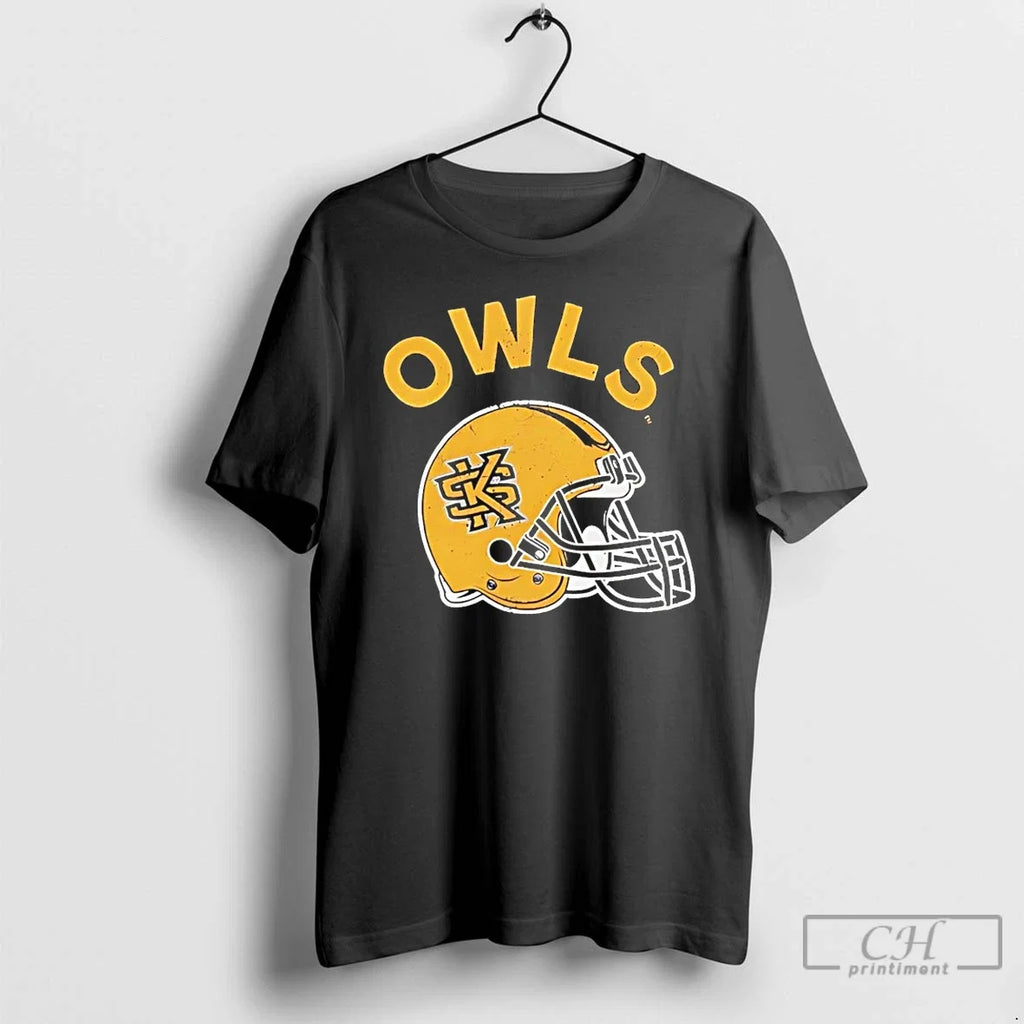 Premium Kennesaw State Owls Football Helmet - Adult & Kids T-Shirts, Sweatshirts & Hoodies apparel design preview 1