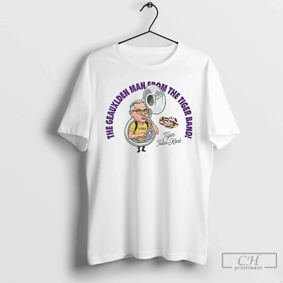 Premium Kent Broussard The Geauxlden Man From Tiger - Adult & Kids T-Shirts, Sweatshirts & Hoodies apparel design preview 1
