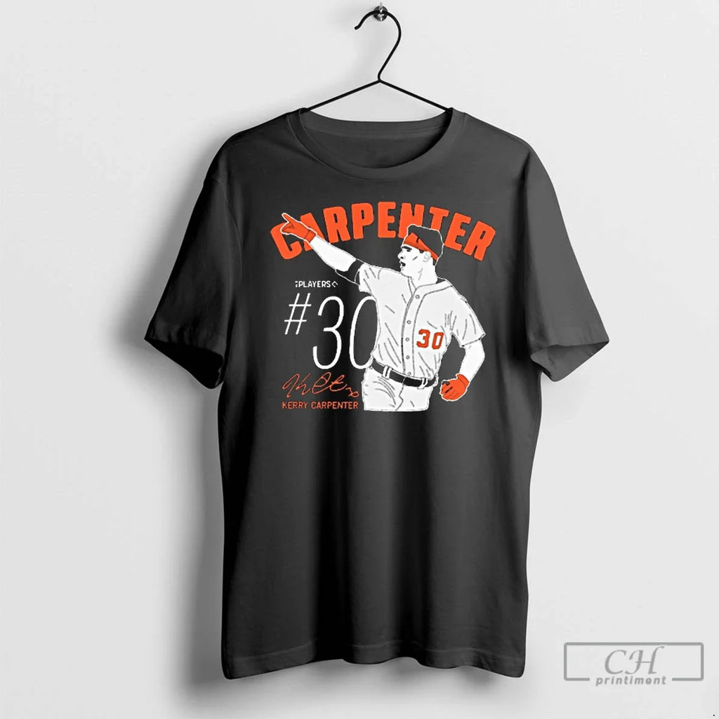 Premium Kerry Carpenter 30 Detroit Tigers Baseball - Adult & Kids T-Shirts, Sweatshirts & Hoodies apparel design preview 1