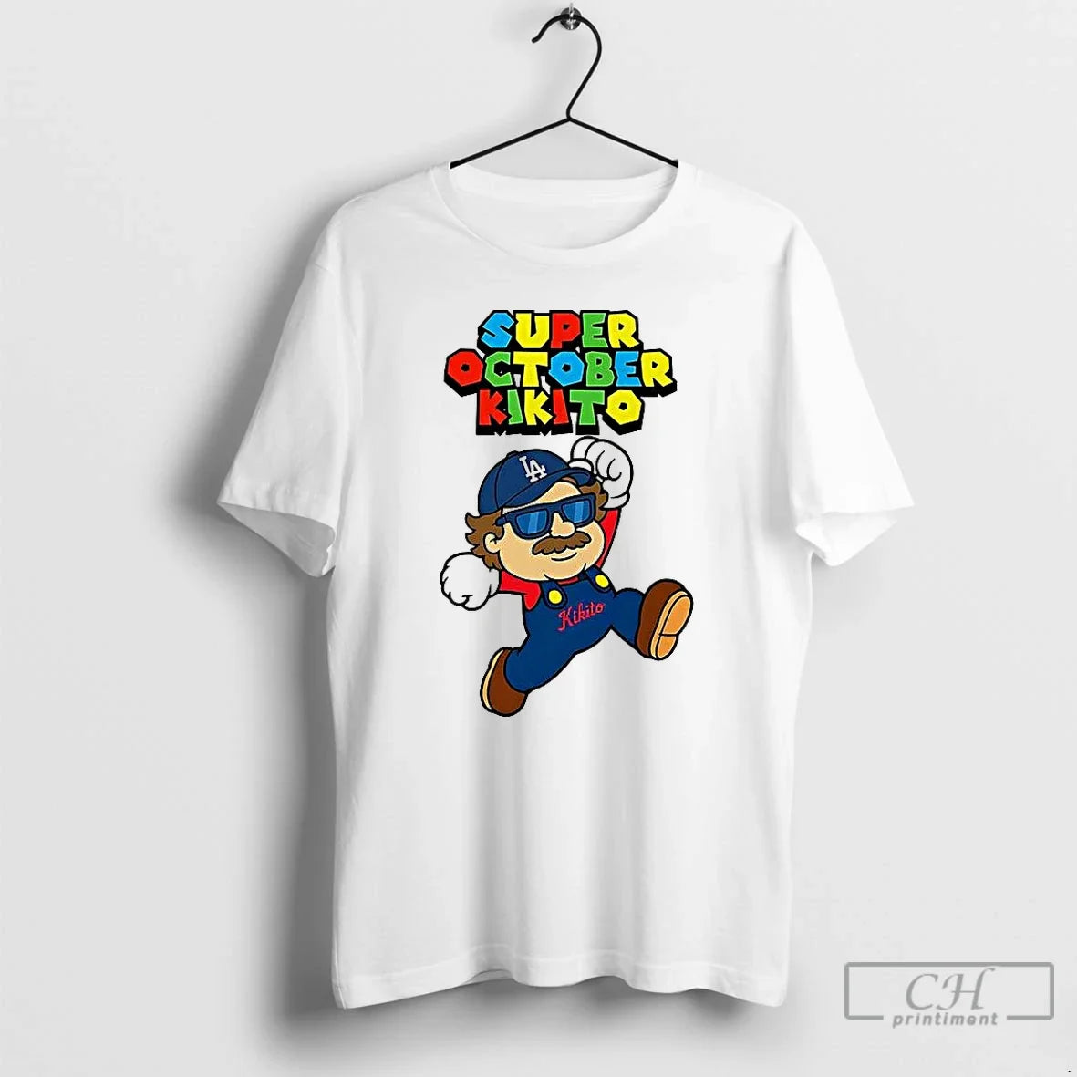 Premium Kike Hernandez Los Angeles Dodgers Baseball - Adult & Kids T-Shirts, Sweatshirts & Hoodies apparel design preview 1