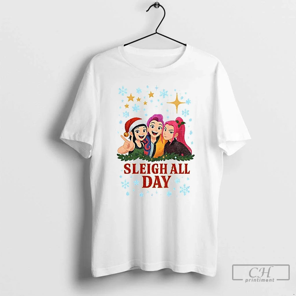 Premium Kpop Demon Hunter Huntrix Sleigh All Day - Adult & Kids T-Shirts, Sweatshirts & Hoodies apparel design preview 1