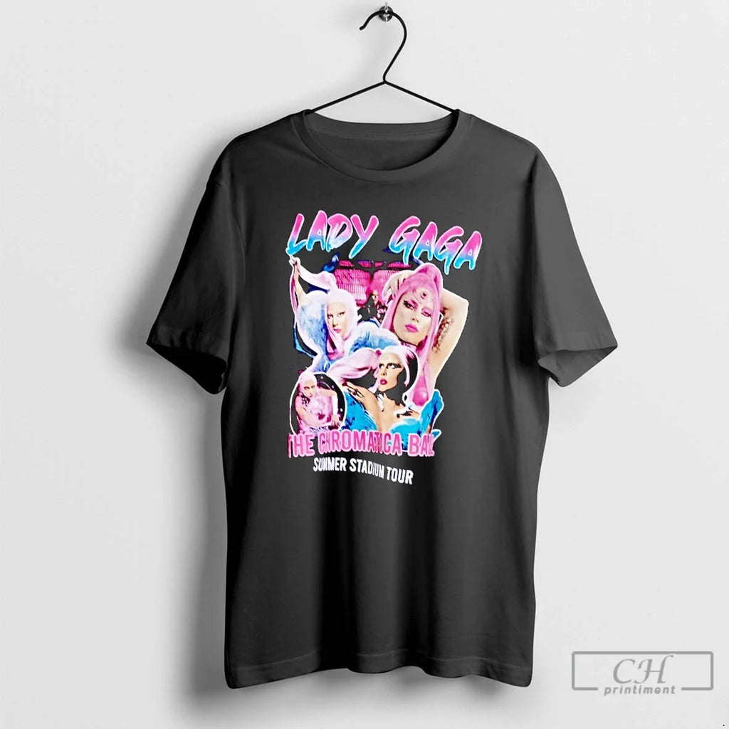 Premium Lady Gaga The Chromatica Ball Summer Stadium - Adult & Kids T-Shirts, Sweatshirts & Hoodies apparel design preview 1